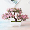 Artificial Plants Bonsai Small Tree Pot Fake Plant Flowers