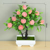 Artificial Plants Bonsai Small Tree Pot Fake Plant Flowers