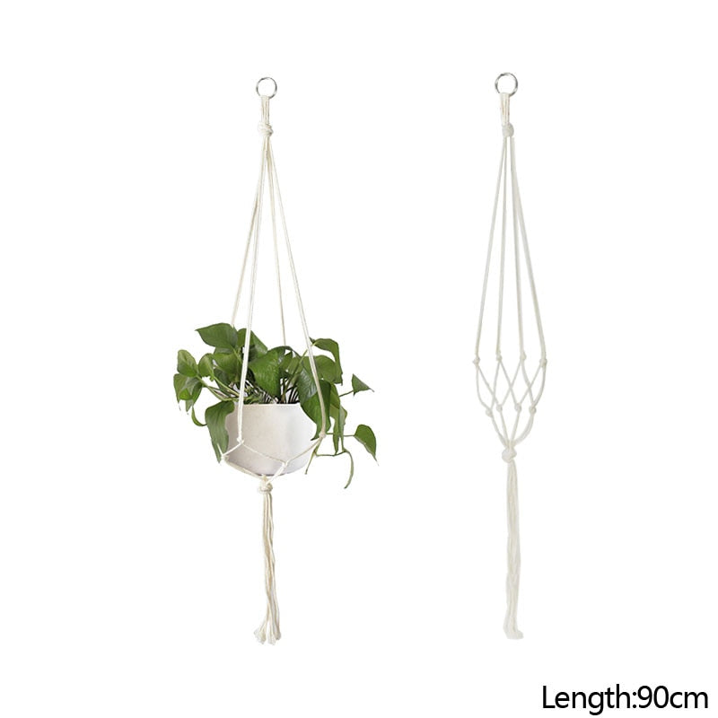 Macrame Handmade Plant Hanger Baskets Flower