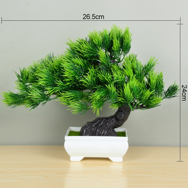 Artificial Plants Bonsai Small Tree Pot Fake Plant Flowers