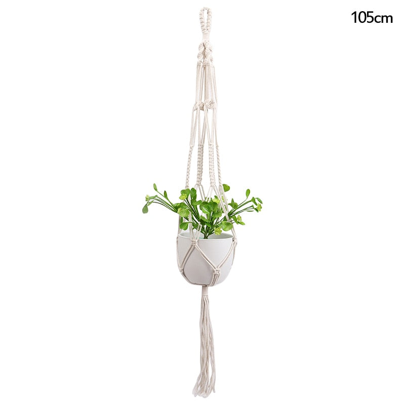 Macrame Handmade Plant Hanger Baskets Flower