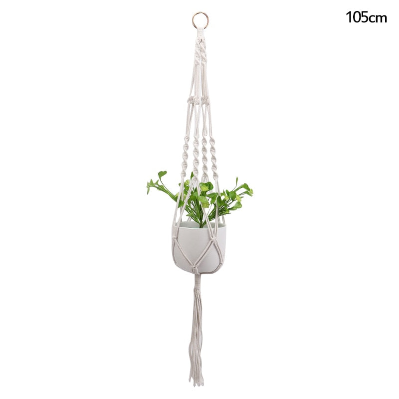 Macrame Handmade Plant Hanger Baskets Flower