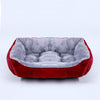 Bed for Dog Cat Pet Square Plush Kennel