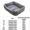 Bed for Dog Cat Pet Square Plush Kennel