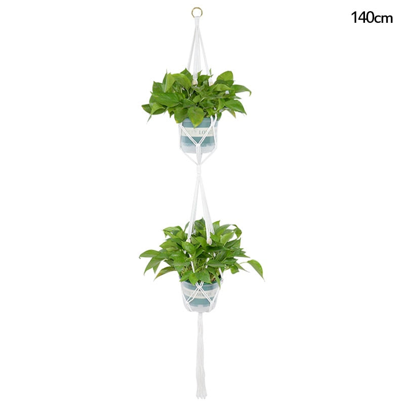 Macrame Handmade Plant Hanger Baskets Flower