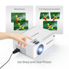 LED Portable Projector Native Supported Home HDMI